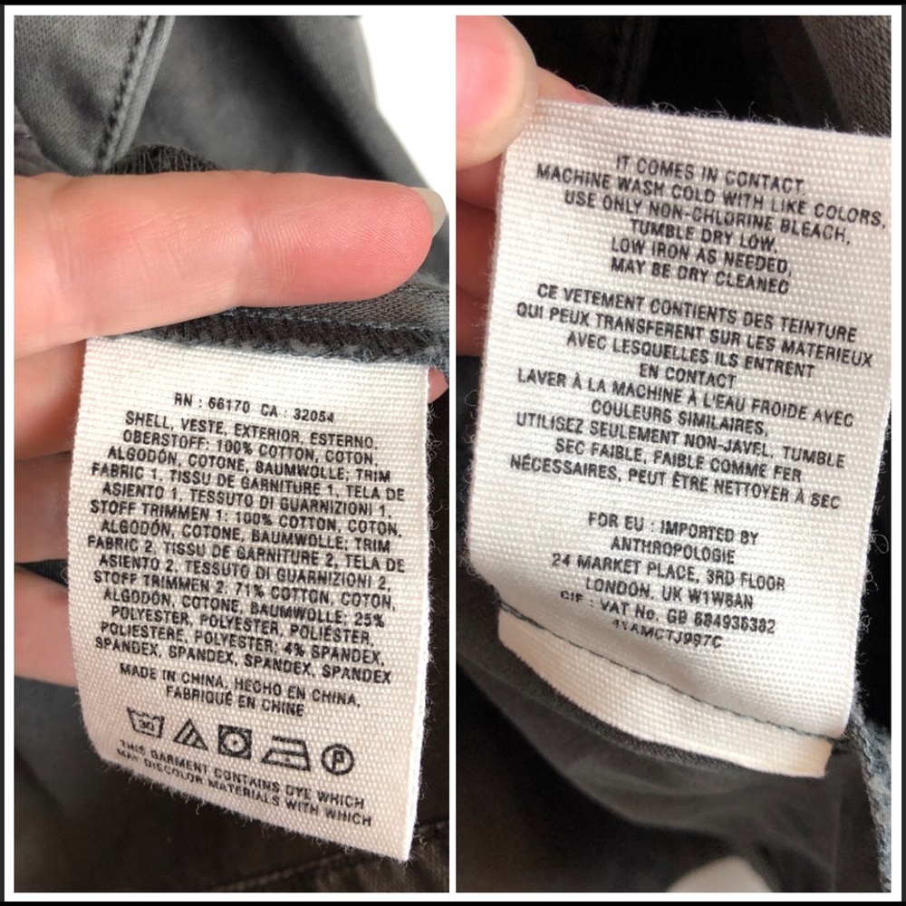 Anthropologie Hei Hei Gray Anorak Jacket - Picture 8 of 8